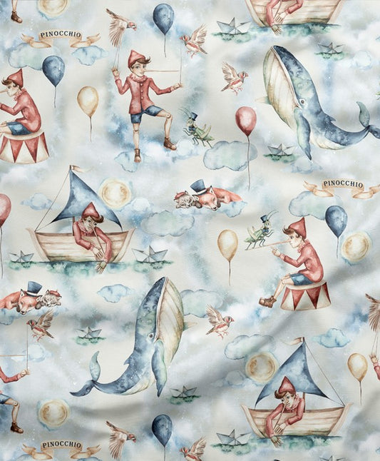 SISTA BITEN CIRKA 145CM BOMULLSSATIN - BOY & WHALE